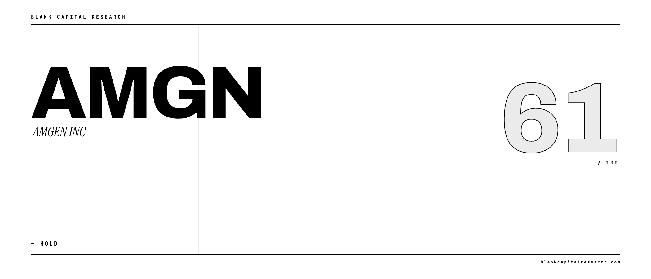 AMGEN INC (AMGN) Is Wall Street's Safest Bet. What Could Go Wrong?