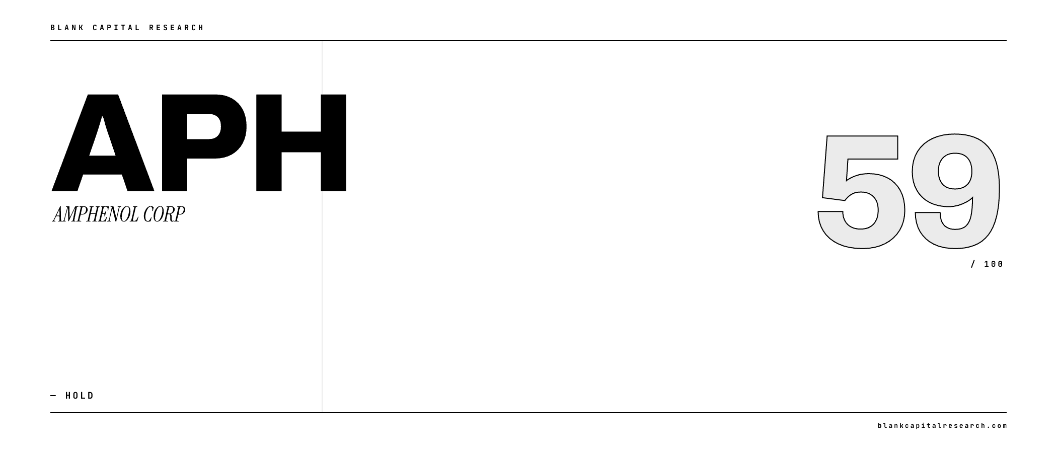 AMPHENOL CORP /DE/ (APH) Is Wall Street's Safest Bet. What Could Go Wrong?