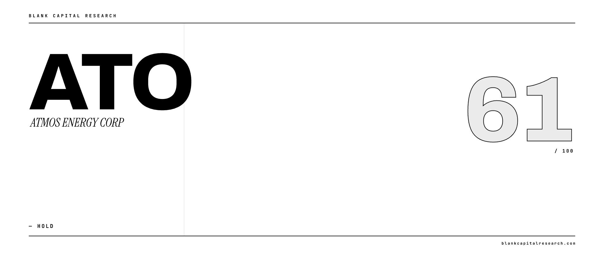 ATMOS ENERGY CORP (ATO) Is Wall Street's Safest Bet. What Could Go Wrong?