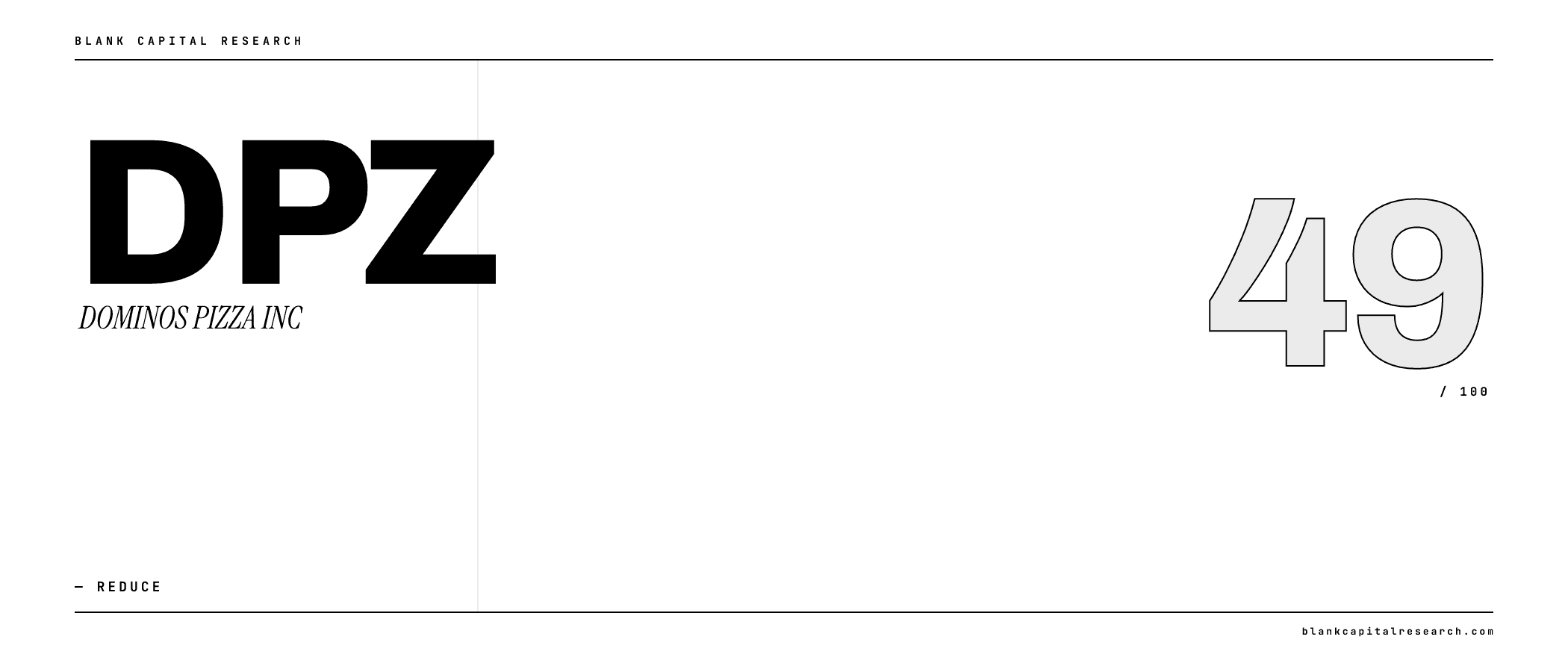 DOMINOS PIZZA INC (DPZ) Is Wall Street's Safest Bet. What Could Go Wrong?