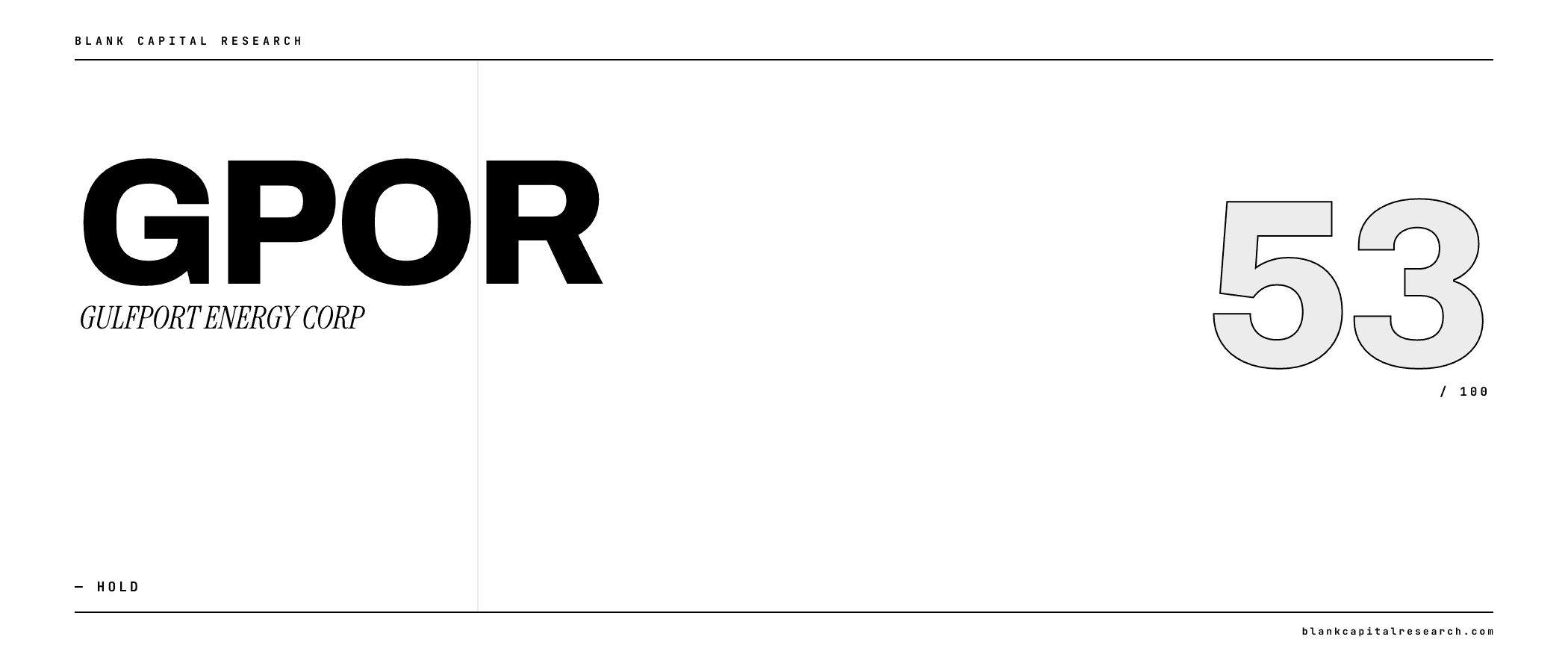 GULFPORT ENERGY CORP (GPOR) Is Wall Street's Safest Bet. What Could Go Wrong?