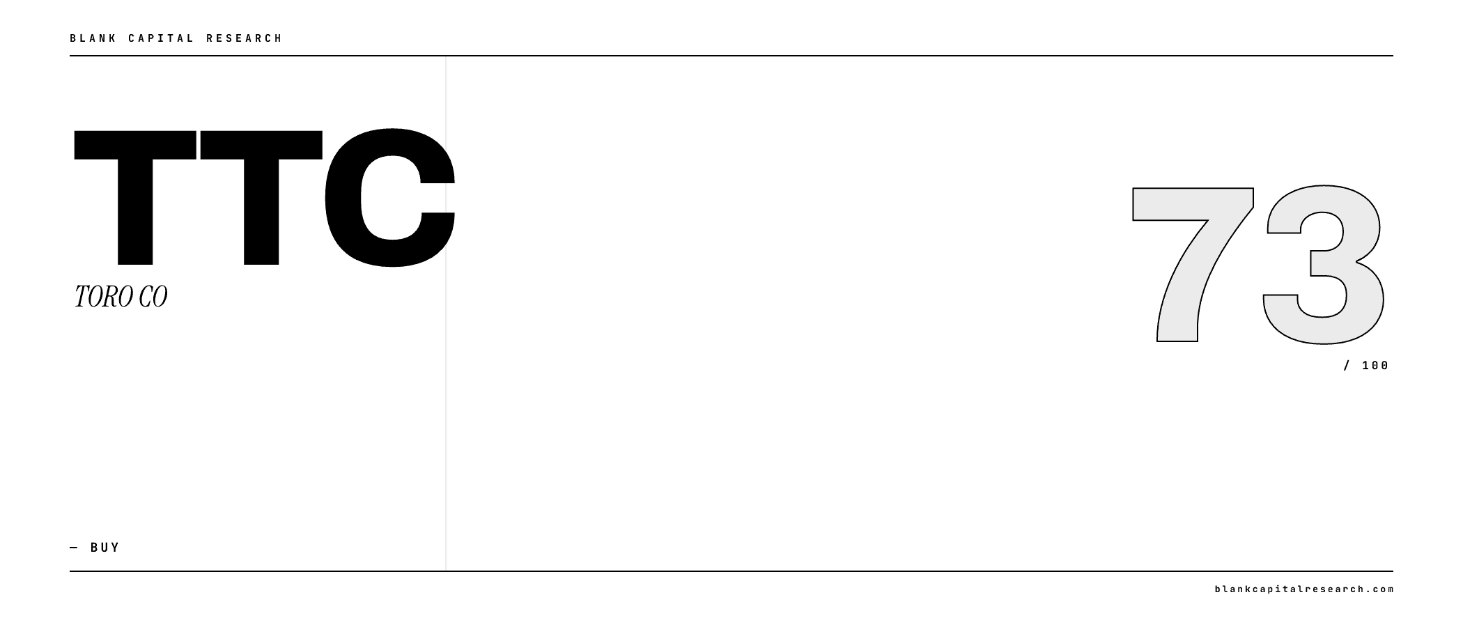 Inside TORO CO's 73/100 Score — Why a Quant Model Rates TTC Buy